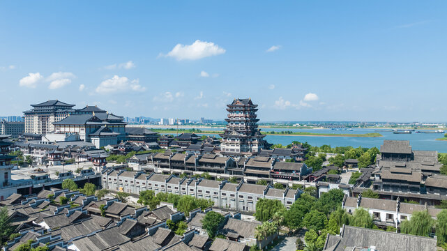 Changsha Tongguanyao Ancient Town Aerial View, Wangcheng District
