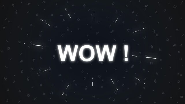 Pop art retro comic explosion style animation of cartoon sign