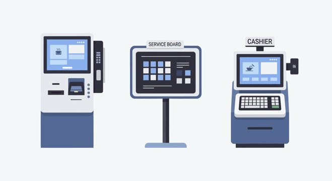 Self Service Kiosk and Cashier Machine Collection.