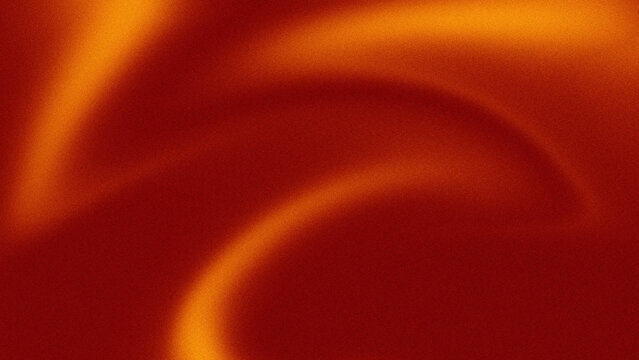 Abstract Dark Red and Gold Grainy Gradient Background with Silk Wave Texture