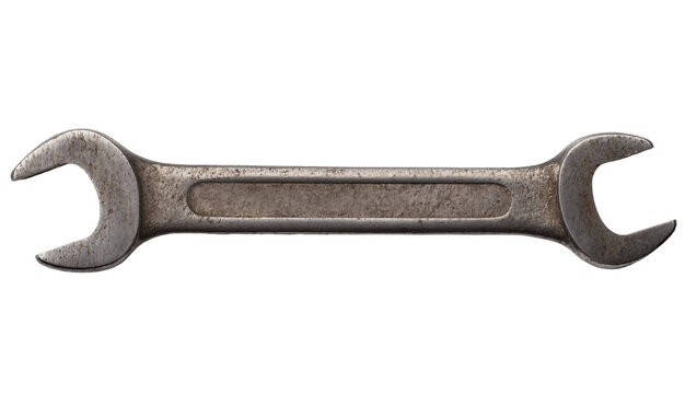 Metal combination wrench tool with rust and wear