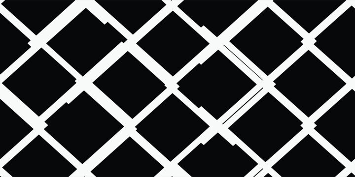 Black and white diamond pattern grid design.