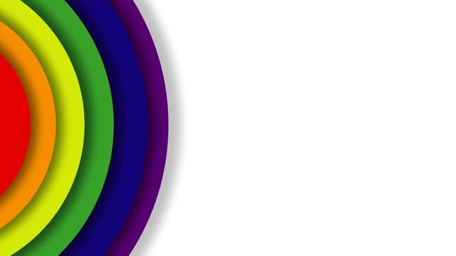Vibrant Pride Month Rainbow Celebration Background Loop.