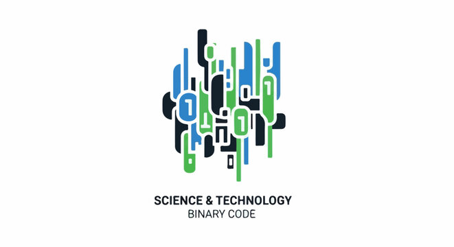 Abstract binary code graphic with text "SCIENCE & TECHNOLOGY