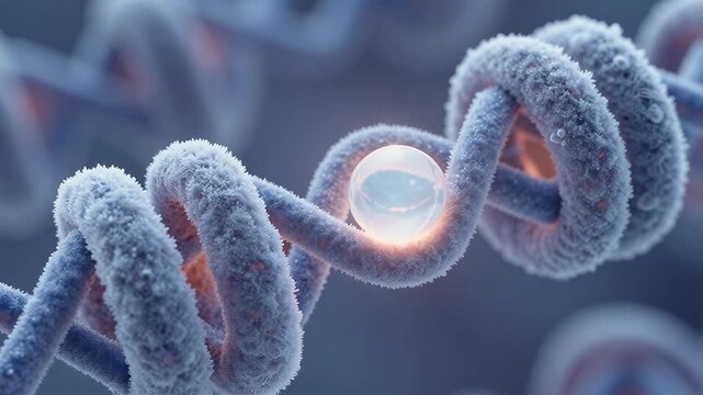 Ethereal Glow of a Twisting Molecular Structure