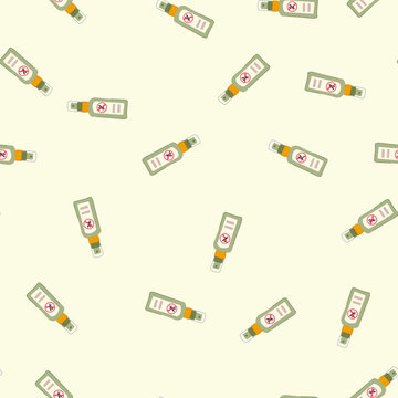 pattern chigger insect repellent cartoon. flea lice, bedbug cockroach, moth spider chigger insect repellent sign. seamless vector illustration