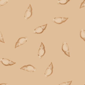 seamless pattern vacation sea shell cartoon. vacation sea shell sign vector