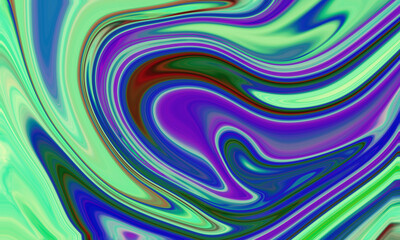 Fototapeta premium Abstract swirling colorful liquid pattern
