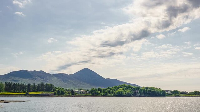 Croagh Patrick Timelapse from Clew Bay in Westport, Ireland