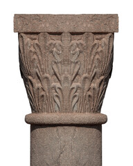 elements of architectural decorations of buildings, columns, pommel and patterns, on the streets in Barcelona, public places. © Kozlik_mozlik