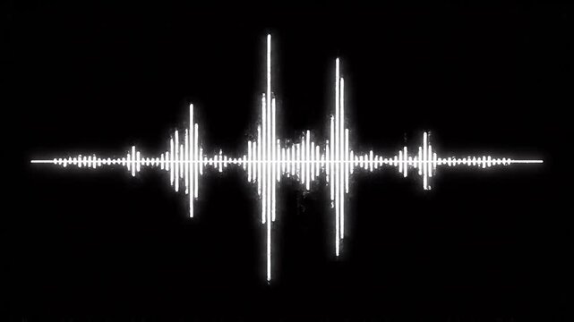 Sound Wave Pattern Minimalism Visual Representation