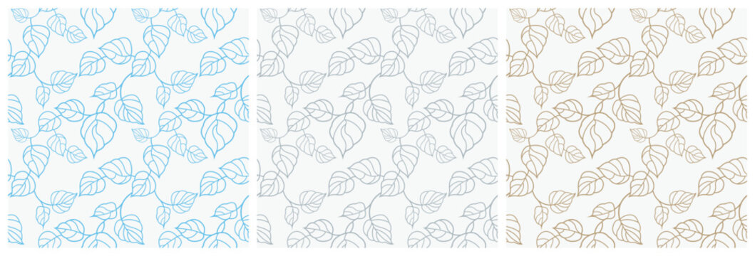 Collection of flower geometric patterns. Decorative prints. Seamless vector backgrounds. Colored ornaments. Ornament for fabric, wallpaper, packaging.