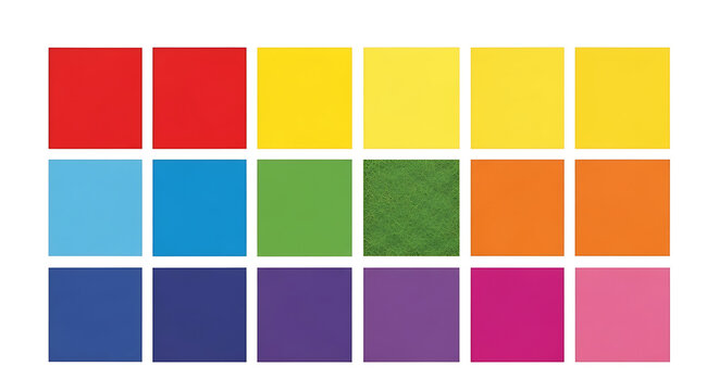 Multicolor rainbow grid with textured squares multicolor background swatches abstract secondary creative presentation composition chromatic