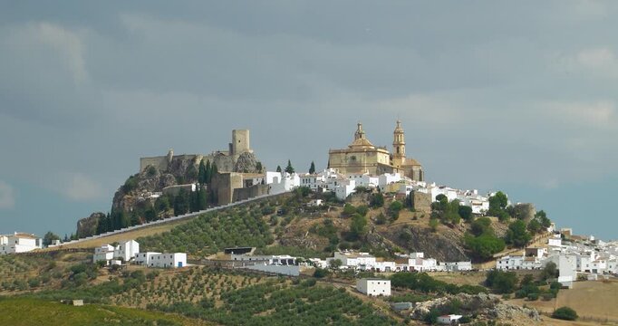 The historic city of Olvera in the province of C&aacute;diz, Andalusia, Spain.