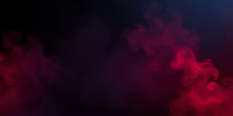 Abstract crimson and magenta smoke plumes drift and swirl across a dark, moody background, creating an ethereal and dynamic visual. © Art Lover 