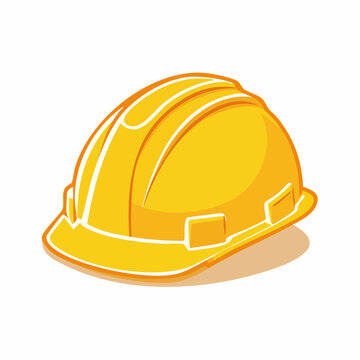 Yellow Hard Hat Illustration