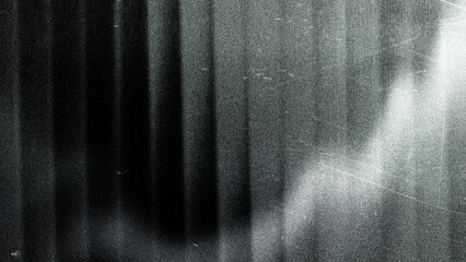 Vintage distressed scratched old photo light leaks, film grain, dust and scratches texture overlay with vignette border. Dirty grunge analog 8k widescreen retro effect background with copy space © Uuganbayar