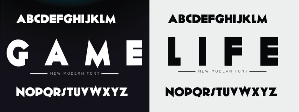 Abstract sport modern alphabet logo font. Typography bold typeface for sport, technology, digital, future creative logos fonts. vector illustration