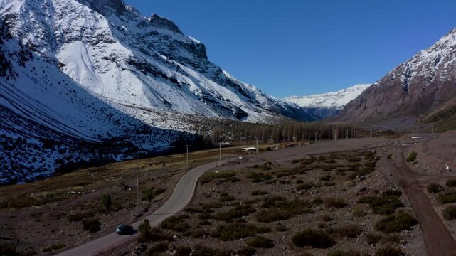 chile off road suv driving cajon del maipo mountain highway