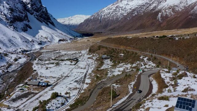 chile off road suv driving cajon del maipo mountain highway