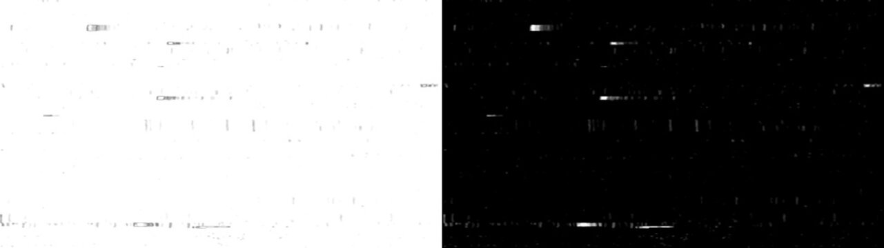 Subtle digital data flicker artifact isolated on transparent background effect