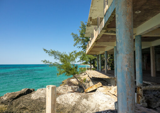 Abandoned Grand Hotel, Bazaruto archipelago, Santa Carolina island, Mozambique