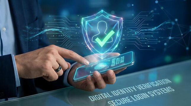 Secure Access Management on Mobile Device with Verified User Account and Cybersecurity Shield Display