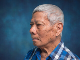 Senior Man Side Profile Portrait © meeboonstudio