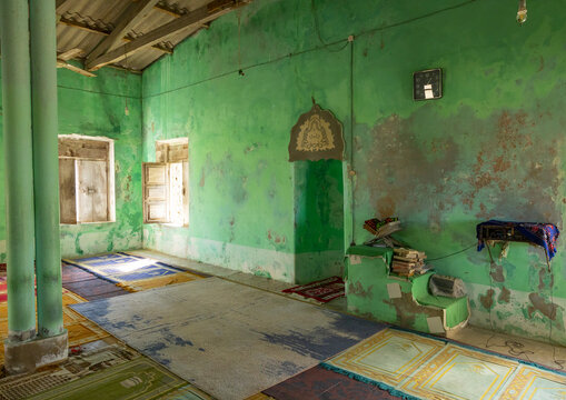 Mosque with green walls, Nampula Province, Island of Mozambique, Mozambique