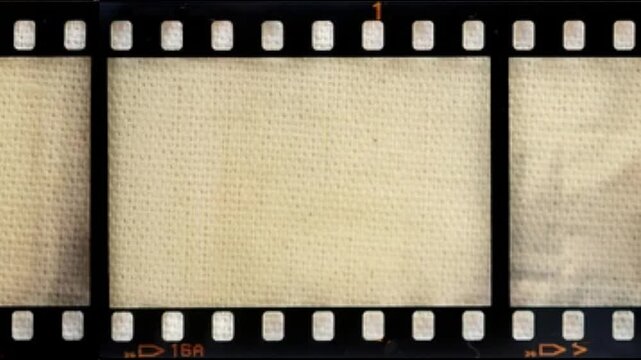 Vintage paper texture presentation slide styled like an old classic movie projector tape cell abstract cinematic background video editing motion graphics footages clip assets footage.