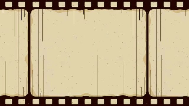 Aged sepia tone vertical layout presentation template with distressed grunge scratch details abstract cinematic background video editing motion graphics footages clip assets footage.