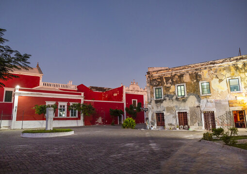Old colonial portuguese houses, Nampula Province, Island of Mozambique, Mozambique