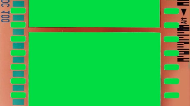 Vivid pink margin film frame layout holding a bright green screen background for modern media assets abstract cinematic background video editing motion graphics footages clip assets footage.