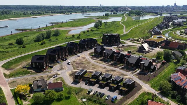 Aerial View of Ecovillage Community