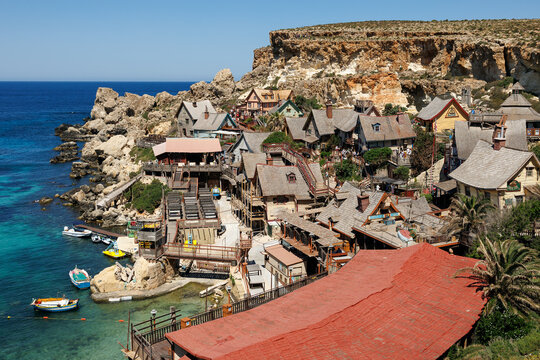 Popeye Village at Anchor Bay, Malta, May 22, 2026