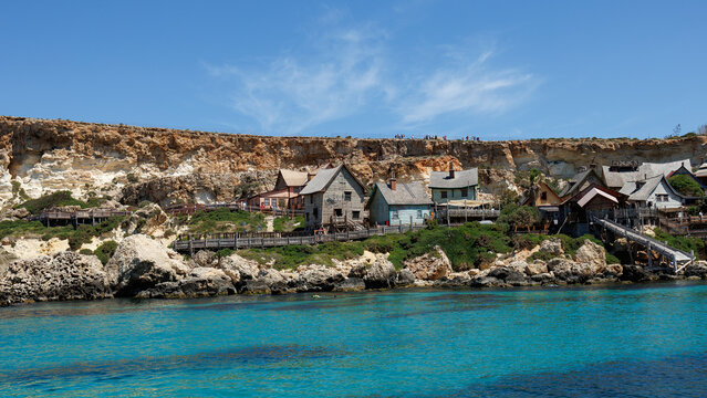 Popeye Village at Anchor Bay, Malta, May 22, 2026