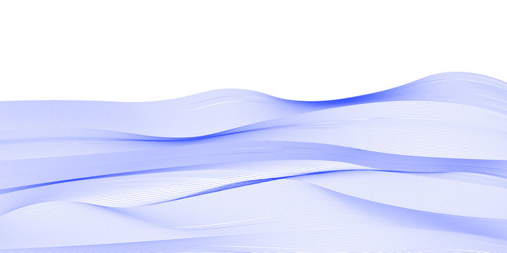 Abstract blue wavy lines moire pattern
