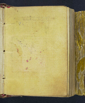 Blank page in an ancient 16th century Armenian Liturgical psalter and perpetual calendar manuscript