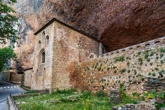 The Royal Monastery Of San Juan De La Pena near Jaca. Huesca, Aragon. Spain