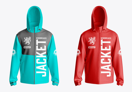 Windbreaker Jacket Mockup