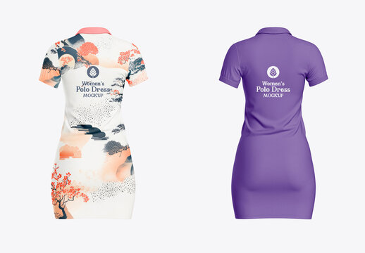 Woman's Polo Dress Mockup