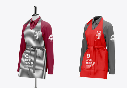 Cafe Staff Apron Mockup