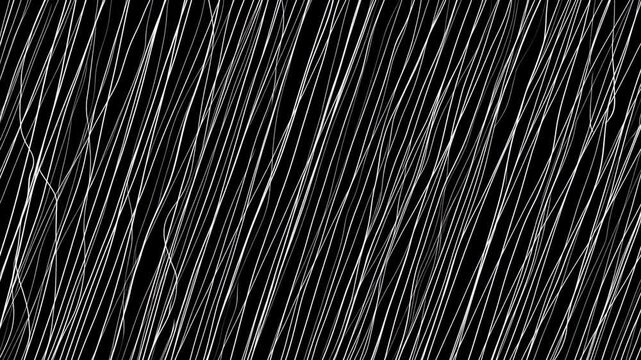 Abstract diagonal white streaks crossing a black background with dynamic minimalist contrast