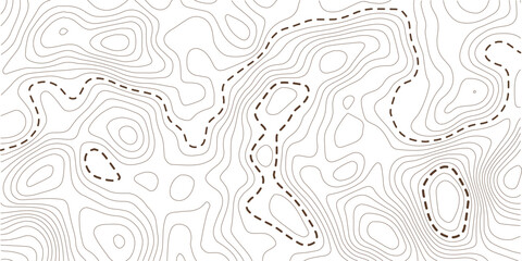 Light topographic topo contour map background, geographic grid map. Vector & Illustration © MdNayebAli