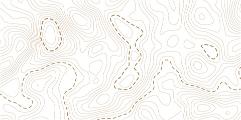 Light topographic topo contour map background, geographic grid map. Vector & Illustration © MdNayebAli
