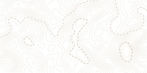 Light topographic topo contour map background, geographic grid map. Topographic map pattern background vector © MdNayebAli