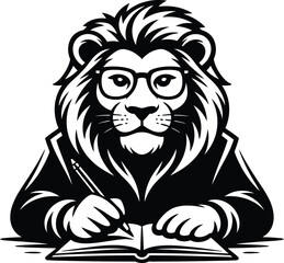 Fototapeta premium lion head vector