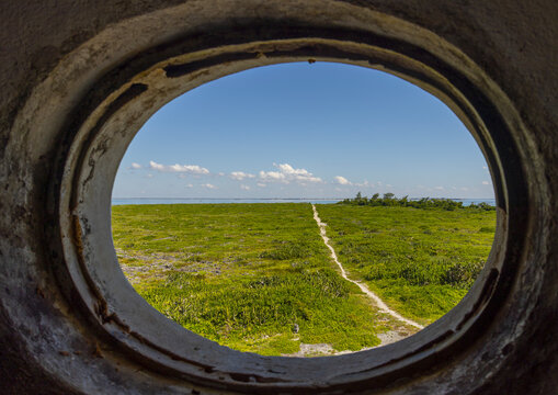 View of the island from the lighthouse of Goa Island, Nampula Province, Island of Mozambique, Mozambique