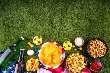 Fototapeta premium International football soccer championship background