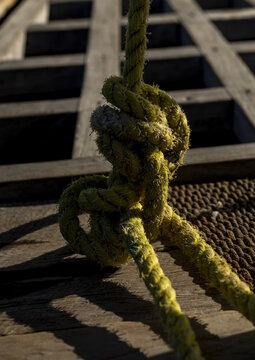 Knot on a dhow, Nampula Province, Island of Mozambique, Mozambique